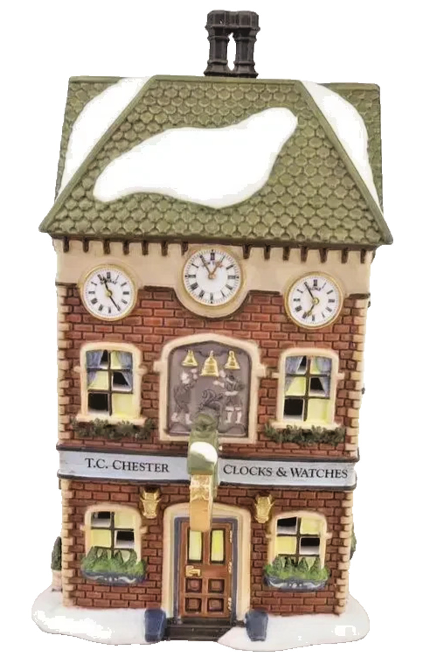 Dept 56 T.C. Chester Clocks & Watches Christmas House Dickens Village 58726